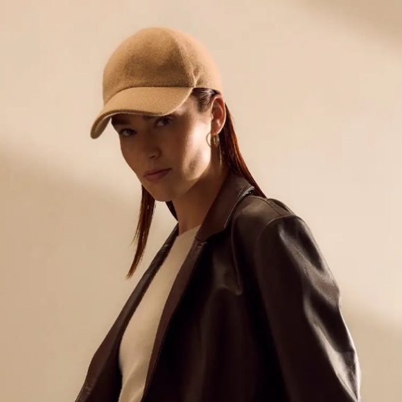 Quince Tan Wool Baseball Cap - Picture 3 of 6